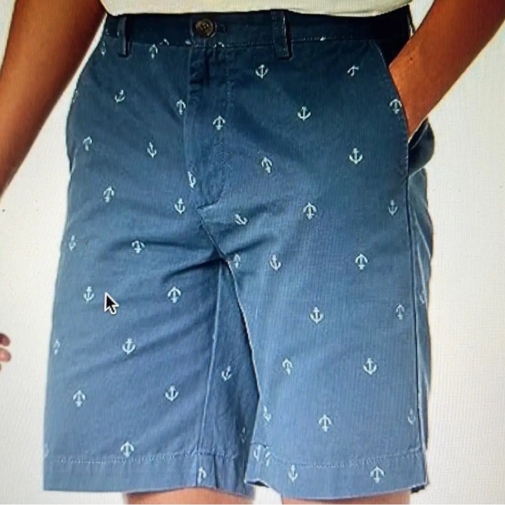Men Shorts Flat Front Pockets